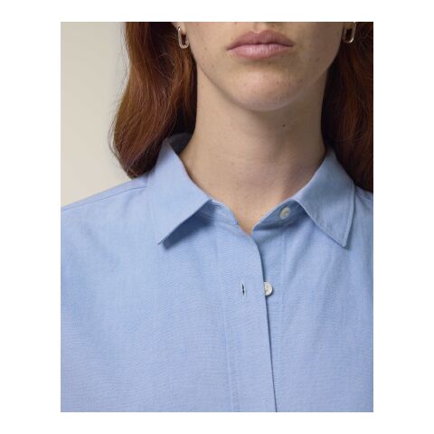 POD Stanley&amp;Stella - Stella Oxford Shirt blau | 3XL | DTF Linke Brust