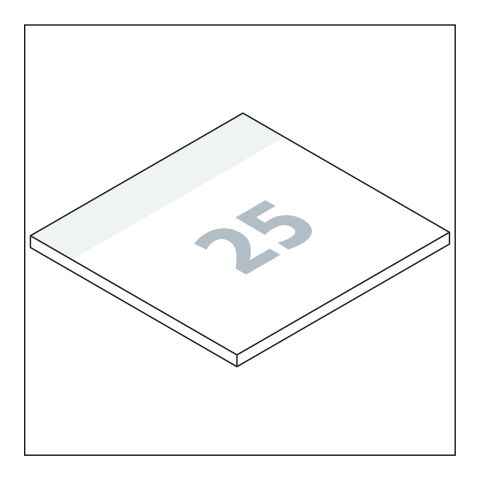 Haftnotizblock Basic 100 × 97 mm Format groß 100 × 97 mm | ohne Werbeanbringung | 25.0