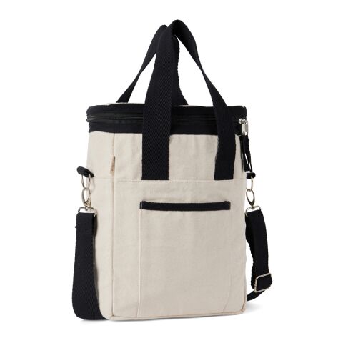 VINGA Volonne AWARE™ Kühltasche aus recyceltem Canvas off white-schwarz | ohne Werbeanbringung | Nicht verfügbar | Nicht verfügbar