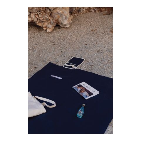 VINGA Volonne AWARE™ Picknickdecke aus recyceltem Canvas blau-off white | ohne Werbeanbringung | Nicht verfügbar | Nicht verfügbar | Nicht verfügbar