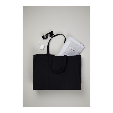 VINGA Hilo AWARE™ Maxi-Tasche aus recyceltem Canvas schwarz | ohne Werbeanbringung | Nicht verfügbar | Nicht verfügbar | Nicht verfügbar