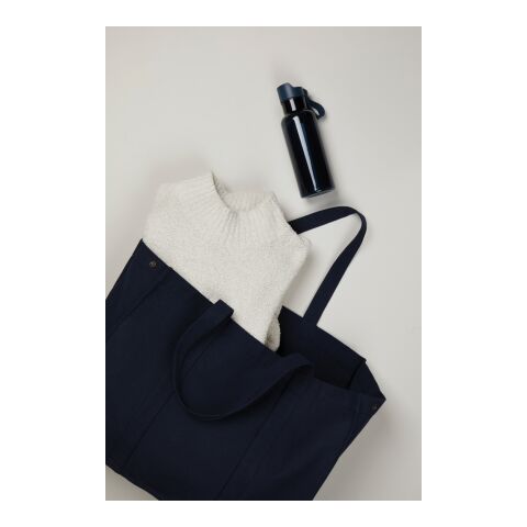 VINGA Hilo AWARE™ Maxi-Tasche aus recyceltem Canvas navy blau