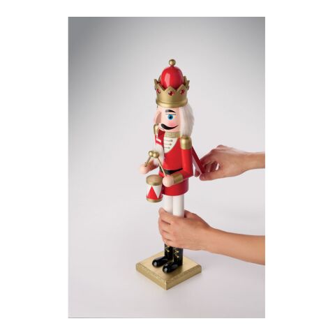 Große Nussknacker-Figur rot