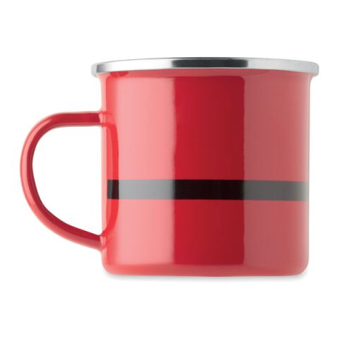 Emaille-Becher 300ml rot