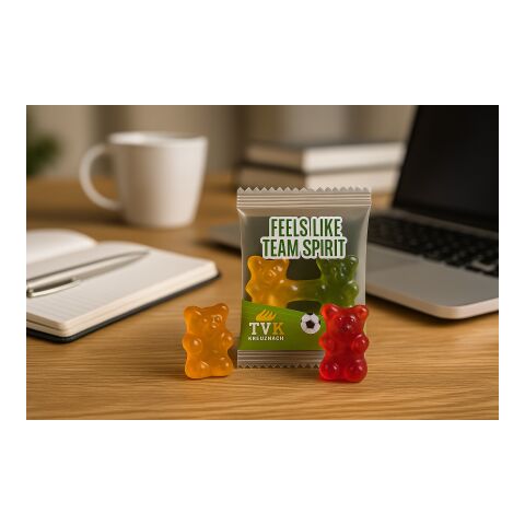 Team Gummibärchen weiß | ohne Werbeanbringung | Folie 50% Papier