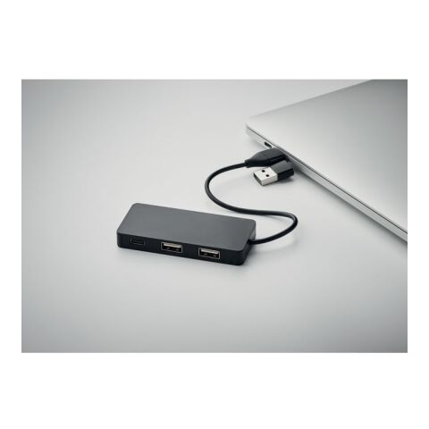 3 Port USB Hub schwarz | ohne Werbeanbringung | Nicht verfügbar | Nicht verfügbar