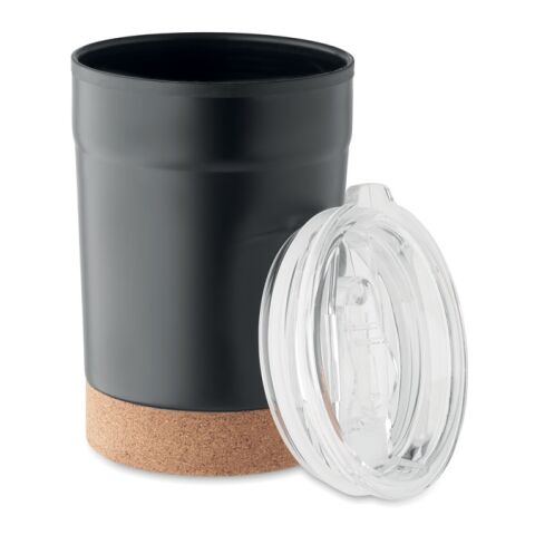 Doppelwandiger Becher 300ml schwarz | ohne Werbeanbringung | Nicht verfügbar | Nicht verfügbar | Nicht verfügbar