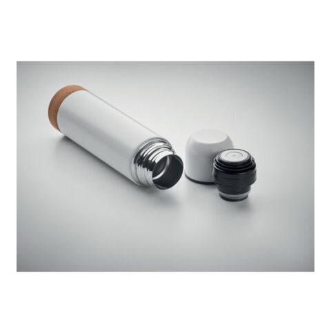 Doppelwandige Flasche 500ml weiß | ohne Werbeanbringung | Nicht verfügbar | Nicht verfügbar | Nicht verfügbar