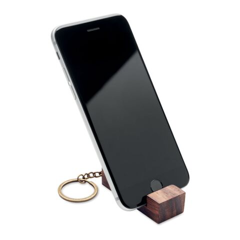 Schlüsselring mit Halter holzfarben | ohne Werbeanbringung | Nicht verfügbar | Nicht verfügbar