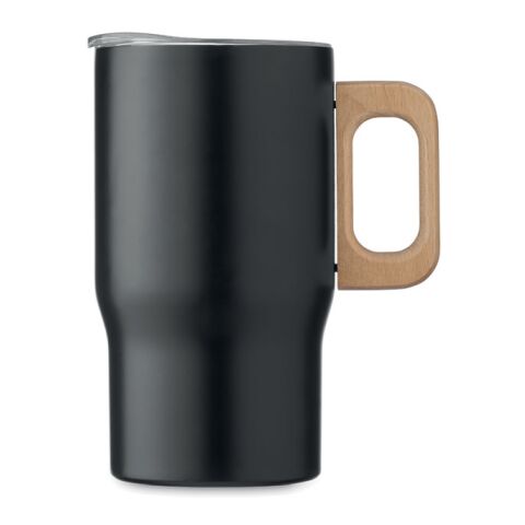 Doppelwandiger Becher 350ml schwarz | ohne Werbeanbringung | Nicht verfügbar | Nicht verfügbar | Nicht verfügbar