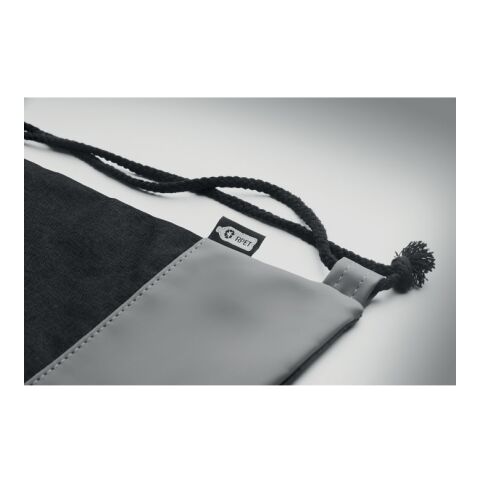 Beutel mit Kordelzug RPET schwarz | ohne Werbeanbringung | Nicht verfügbar | Nicht verfügbar | Nicht verfügbar