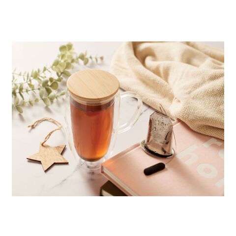 Doppelwandiger Glasbecher 450ml transparent | ohne Werbeanbringung | Nicht verfügbar | Nicht verfügbar | Nicht verfügbar