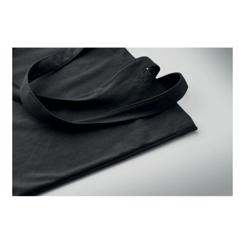 Einkaufstasche aus Kord schwarz | ohne Werbeanbringung | Nicht verfügbar | Nicht verfügbar | Nicht verfügbar