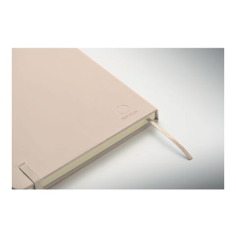 DIN A5 Notizbuch recy. PU Aus Weiß