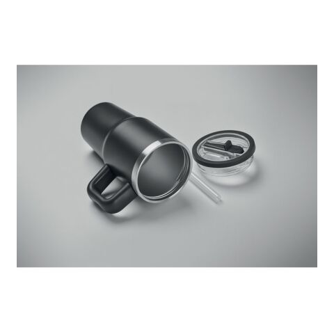 Doppelwandiger Trinkbecher 500ml schwarz