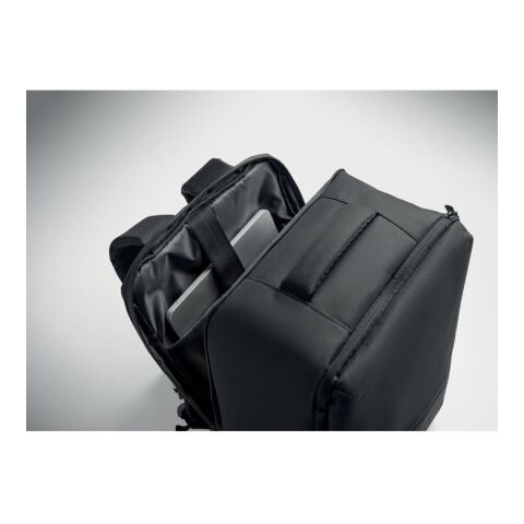 Rucksack mit Vakuumbeutel schwarz