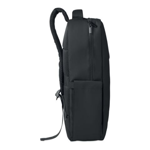 15" PU RPET Laptop-Rucksack schwarz