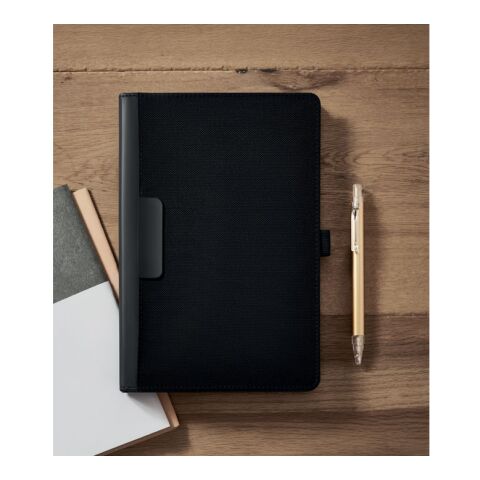 DIN A5 Portfolio &amp; Notizblock schwarz