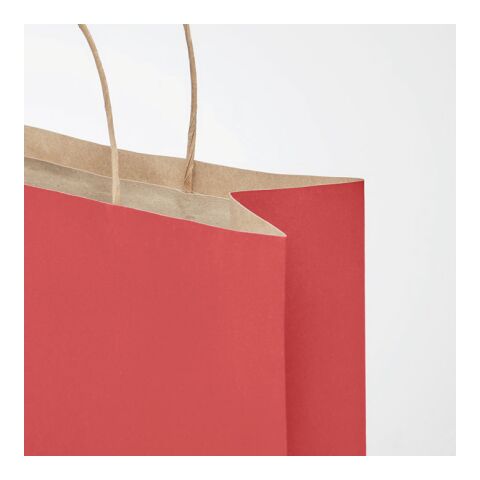 Papiertüte, groß 90 g/m² rot | ohne Werbeanbringung | Nicht verfügbar | Nicht verfügbar | Nicht verfügbar