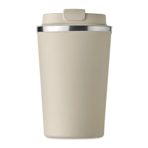 Doppelwandiger Becher 350ml beige | ohne Werbeanbringung | Nicht verfügbar | Nicht verfügbar | Nicht verfügbar