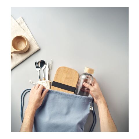 Beutel aus Biobaumwolle mit Kordelzug himmelblau | ohne Werbeanbringung | Nicht verfügbar | Nicht verfügbar | Nicht verfügbar