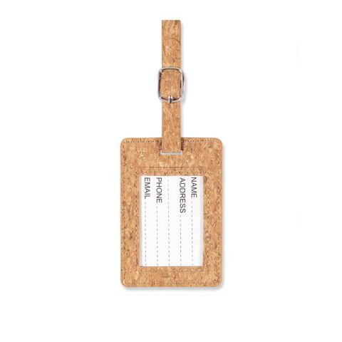 Gepäckanhänger aus Kork beige | ohne Werbeanbringung | Nicht verfügbar | Nicht verfügbar