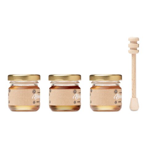 Wildblumenhonig 3er Set holzfarben | ohne Werbeanbringung | Nicht verfügbar | Nicht verfügbar | Nicht verfügbar