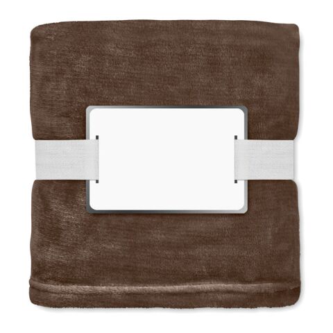 Recycelt PET-Flanell Fleece-Decke 280g/m² Schokolade | ohne Werbeanbringung | Nicht verfügbar | Nicht verfügbar | Nicht verfügbar