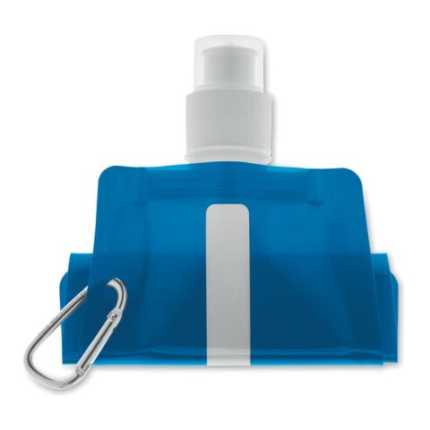 Faltbare Wasserflasche transparent blau | ohne Werbeanbringung | Nicht verfügbar | Nicht verfügbar