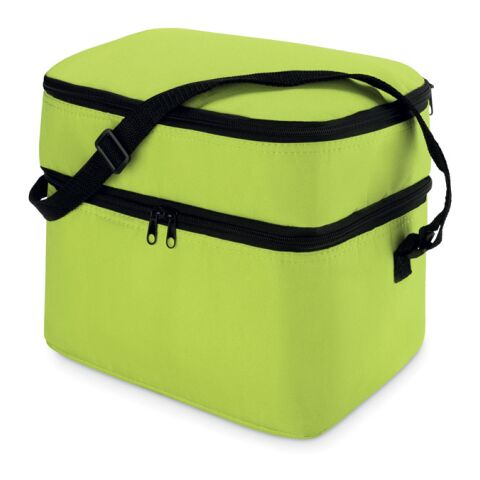 Kühltasche mit 2 Reißverschlussfächern limette | ohne Werbeanbringung | Nicht verfügbar | Nicht verfügbar | Nicht verfügbar
