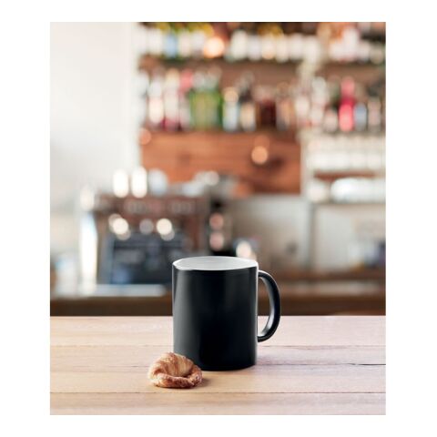 Kaffeebecher mit Farbwechsel schwarz | ohne Werbeanbringung | Nicht verfügbar | Nicht verfügbar