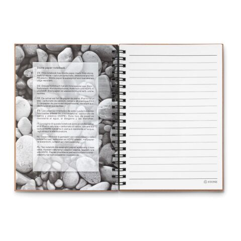 Notizbuch mit Steinpapier grün | ohne Werbeanbringung | Nicht verfügbar | Nicht verfügbar