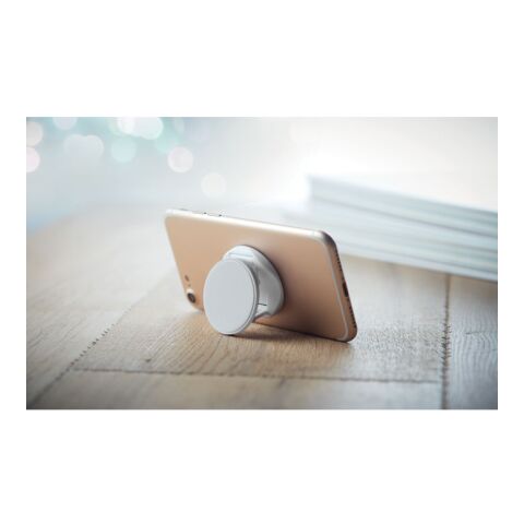 Runder Smartphone Halter weiß | ohne Werbeanbringung | Nicht verfügbar | Nicht verfügbar | Nicht verfügbar