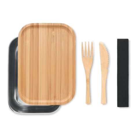 Lunchbox &#039;Savanna&#039; Edelstahl 600ml holzfarben | ohne Werbeanbringung | Nicht verfügbar | Nicht verfügbar | Nicht verfügbar