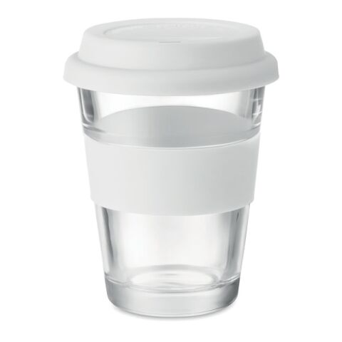 Glas Becher 350 ml weiß