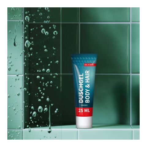 25 ml Tube - Duschgel Rosmarin-Ingwer Weiß | ohne Werbeanbringung