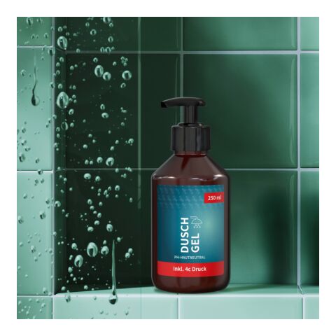 250 ml Spender - Duschgel Ingwer-Limette Braun | ohne Werbeanbringung