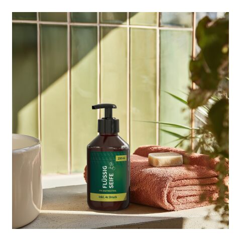 250 ml Spender - Flüssigseife Ingwer-Limette Braun | ohne Werbeanbringung