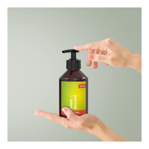 250 ml Spender - Handbalsam "Ingwer-Limette" Braun | ohne Werbeanbringung