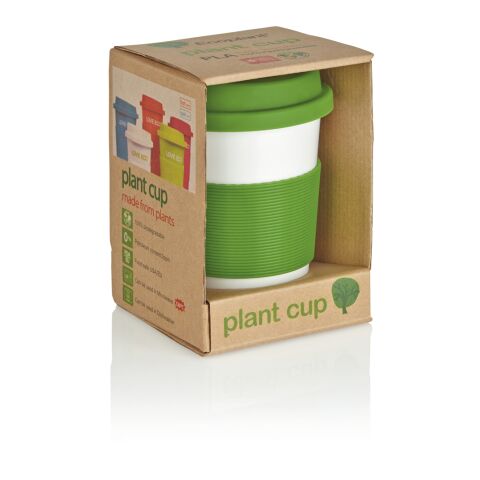 ECO PLA Kaffeebecher grün-weiß | ohne Werbeanbringung | Nicht verfügbar | Nicht verfügbar