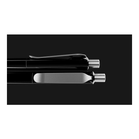 Prodir DS8 Druckkugelschreiber Soft Touch mit Metallclip orange-silber | Blau | ohne Werbeanbringung