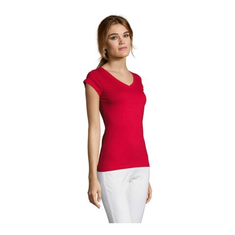 MOON DAMEN T-SHIRT 150g rot | XL | ohne Werbeanbringung | Nicht verfügbar | Nicht verfügbar | Nicht verfügbar