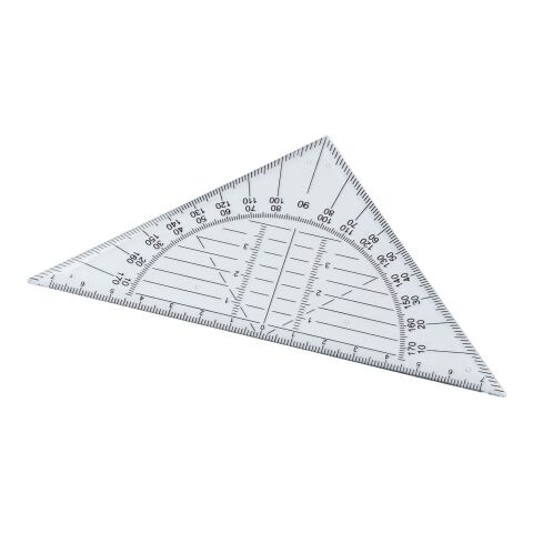 Geodreieck 'School' aus Kunststoff Neutral | ohne Werbeanbringung | Nicht verfügbar | Nicht verfügbar