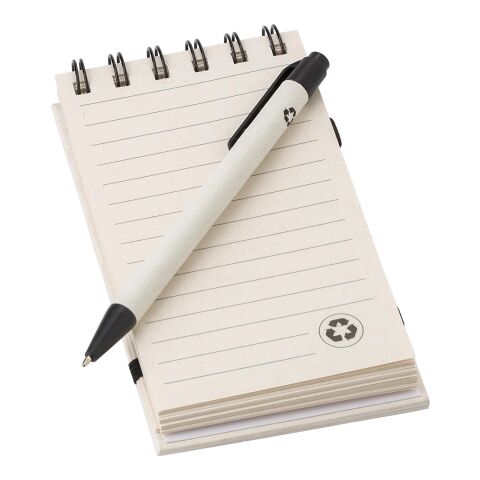 Notizbuch aus recyceltem Milchkarton Martha Schwarz/weiß | ohne Werbeanbringung | Nicht verfügbar | Nicht verfügbar