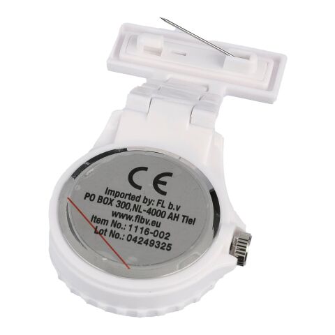 Krankenschwester-Uhr &#039;Hospital&#039; aus Kunststoff Weiß | ohne Werbeanbringung | Nicht verfügbar | Nicht verfügbar