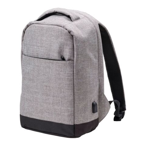 Antidiebstahl Rucksack 'Warschau' aus Polyester Hellgrau