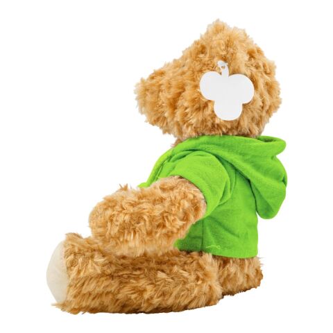 Plüsch-Teddybär 'Olaf' mit aufgestickten Augen Grün