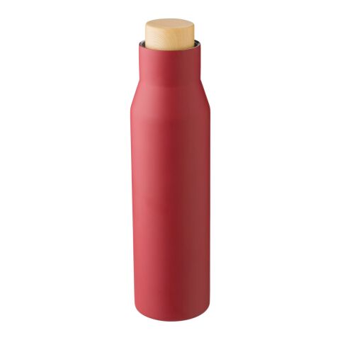 Doppelwandige Flasche aus Edelstahl Christian dunkelrot