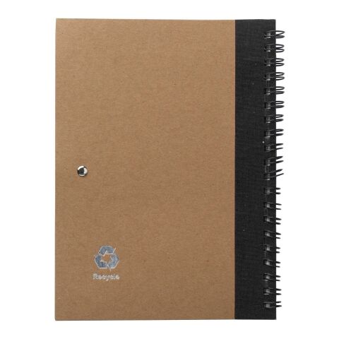 Notizbuch aus recyceltem Papier Stella Schwarz