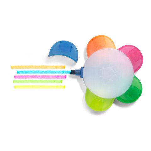 Textmarker '5 in 1' aus Kunststoff bunt